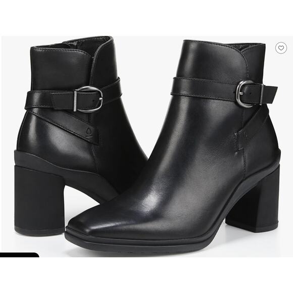Naturalizer Shoes - Naturalizer AIMEE Water Resistant Leather Ankle Boots Booties| Womens 9.5, Black